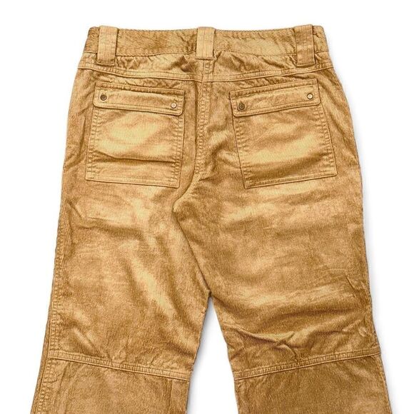 Elie Tahari Tan Sheen Corduroy Cargo Pants Sz 6 Gorpcore Utiility Fall Autumn - Picture 7 of 14